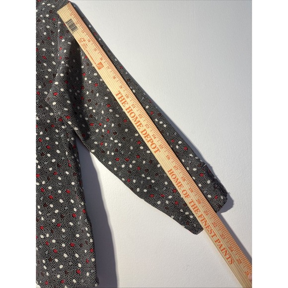 Vintage Oscar De La Renta Expressions  Blouse Shirt Polka Dot Button Down Sz 8 - Picture 6 of 12